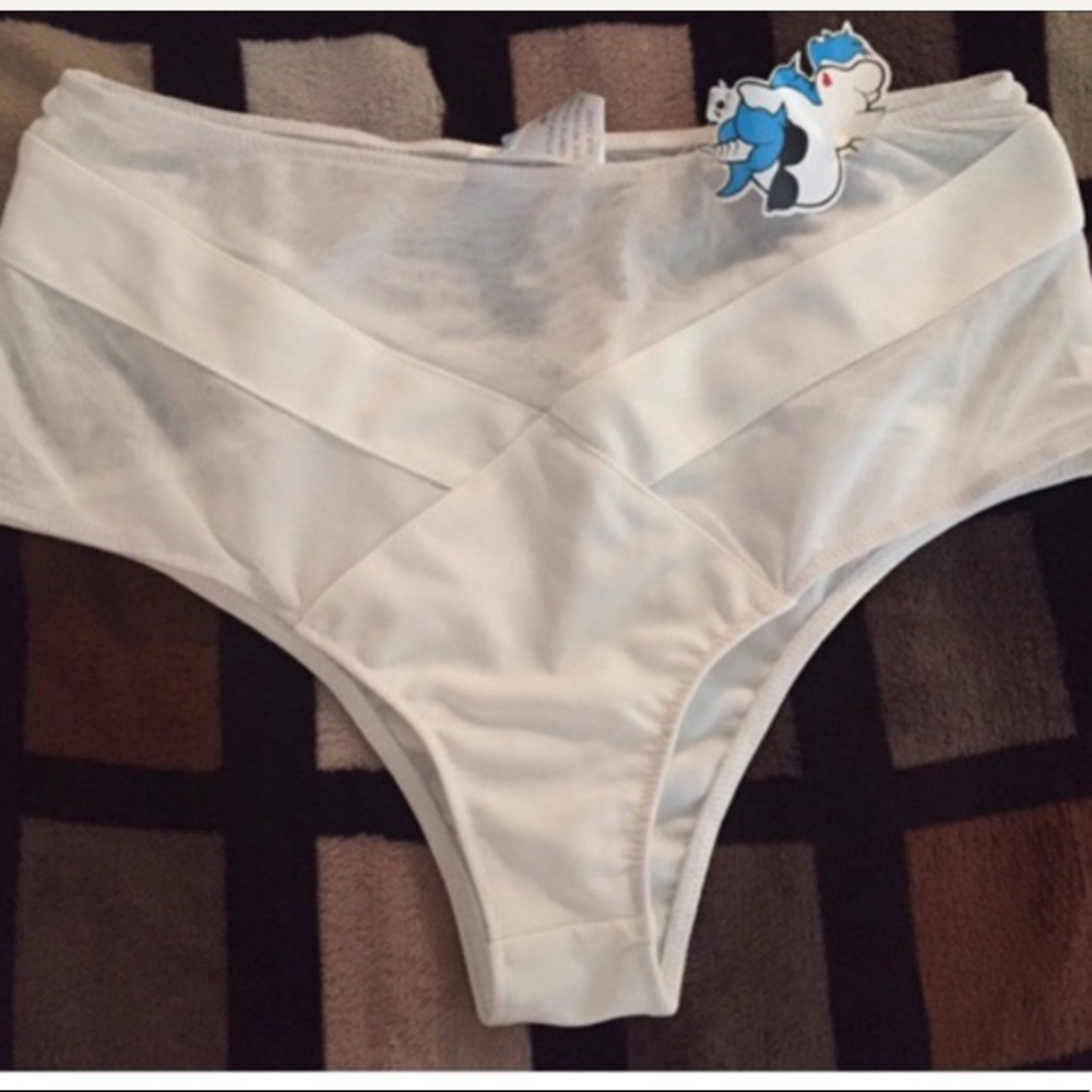 IHeartRaves White Mesh Booty Shorts